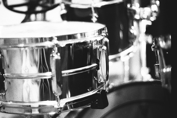 Black and White Drumset